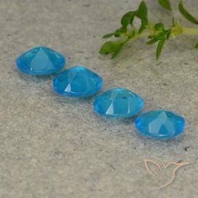 1.40 ct natürliche Elektrisches Blau Apatit-Edelsteine, Oval, VS