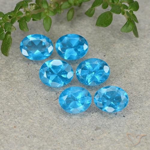 2.17 ct natürliche Azurblau Apatit-Edelsteine, Oval, VS