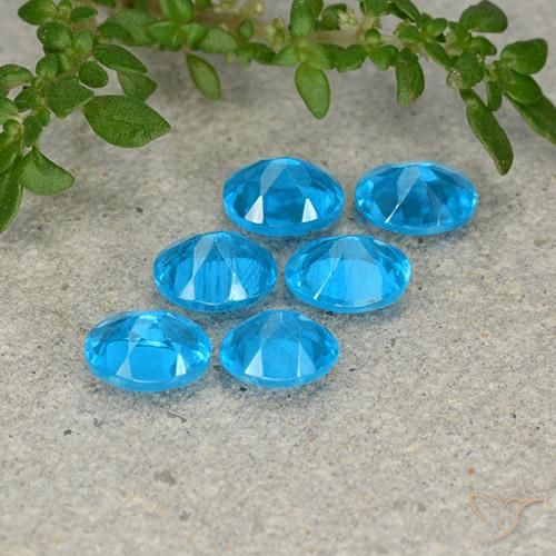 2.17 ct natürliche Azurblau Apatit-Edelsteine, Oval, VS