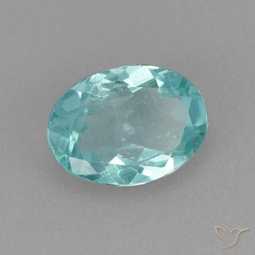 9,17 ctw natürlicher Blau-grün Apatit, Oval, VS