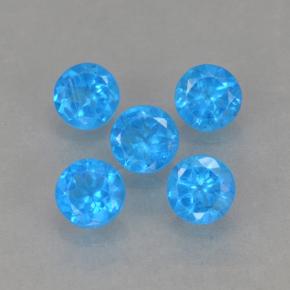 0.99 ct natürliche Blau Apatit-Edelsteine, Rund Schliff, VS