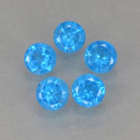 0.99 ct natürliche Blau Apatit-Edelsteine, Rund Schliff, VS