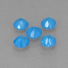 0.99 ct natürliche Blau Apatit-Edelsteine, Rund Schliff, VS