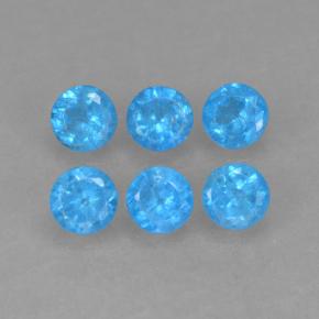 1.13 ct natürliche Mittelblau Apatit-Edelsteine, Rund Schliff, VS