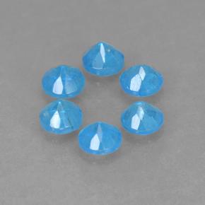 1.13 ct natürliche Mittelblau Apatit-Edelsteine, Rund Schliff, VS