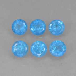 1.10 ct natürliche Tiefes Babyblau Apatit-Edelsteine, Rund Schliff, VS