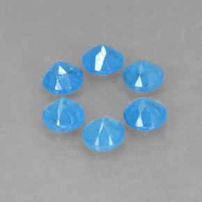 1.10 ct natürliche Tiefes Babyblau Apatit-Edelsteine, Rund Schliff, VS