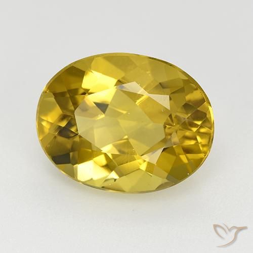 9,17 ctw natürlicher Gelblich Gold Apatit, Oval, VVS-VS