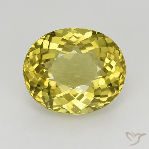 6.18ct Natürlicher Mittelgelb Apatit, Oval, VS