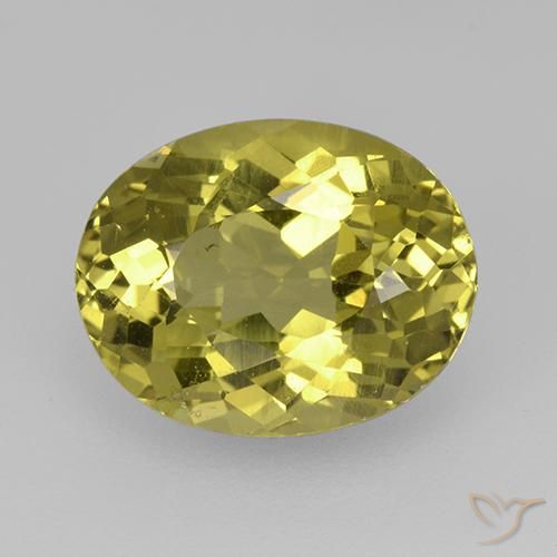 3.98ct Natürlicher Mittelgelb Apatit, Oval, VS
