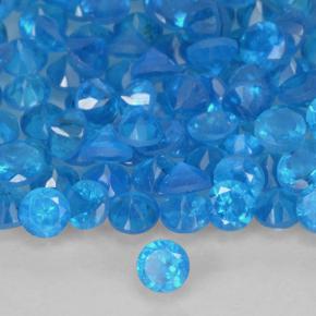 0.15 ct natürliche Blau Apatit-Edelsteine, Rund Schliff, VS