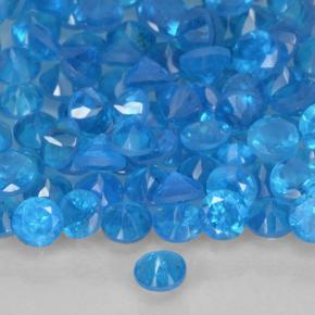 0.74 ct natürliche Blau Apatit-Edelsteine, Rund Schliff, VS