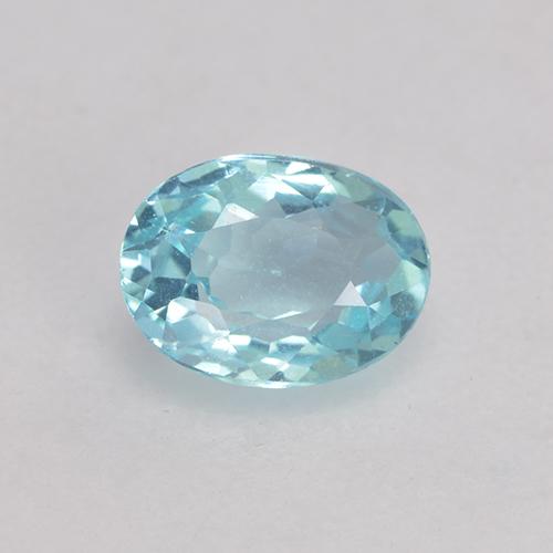 0,53 ctw natürlicher türkiser Apatit, Oval Schliff, VS