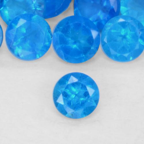 0,30 ct natürliche blauer Apatit-Edelsteine, Rundschliff, VS-SI