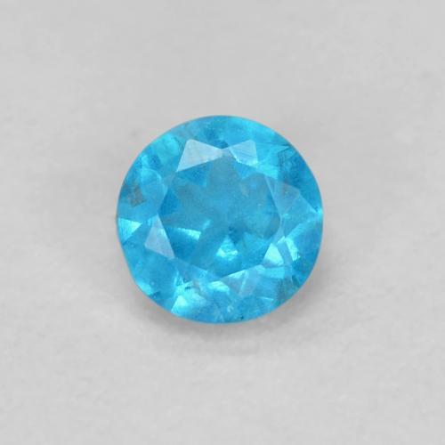 0,22 ctw natürlicher blauer Apatit, Rundschliff, VS