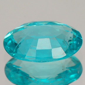 1,45 ctw natürlicher blauer Apatit, Oval Schliff, VS