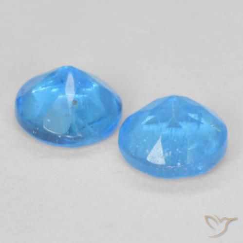 0.36 ct natürliche Tiefes Azur Apatit-Edelsteine, Runden, VS-SI