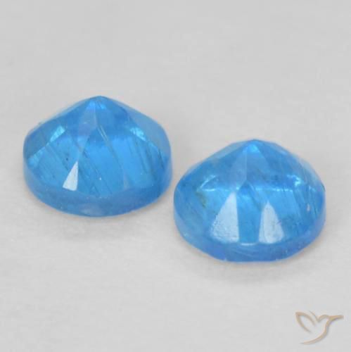 0.40 ct natürliche Mittelblau Apatit-Edelsteine, Runden, VS-SI
