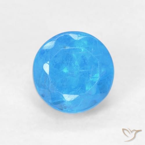 0.22ct Natürlicher Baby blau Apatit, Runden, VS