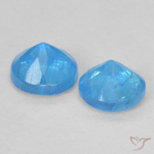 0.39 ct natürliche Mittelblau Apatit-Edelsteine, Runden, VS