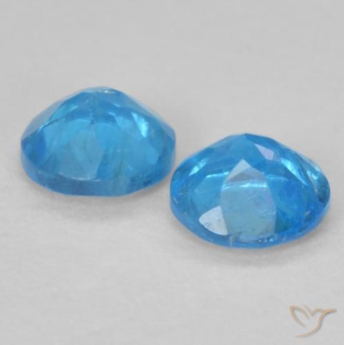 0.38 ct natürliche Azurblau Apatit-Edelsteine, Runden, VS-SI