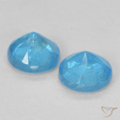 0.38 ct natürliche Azurblau Apatit-Edelsteine, Runden, VS-SI