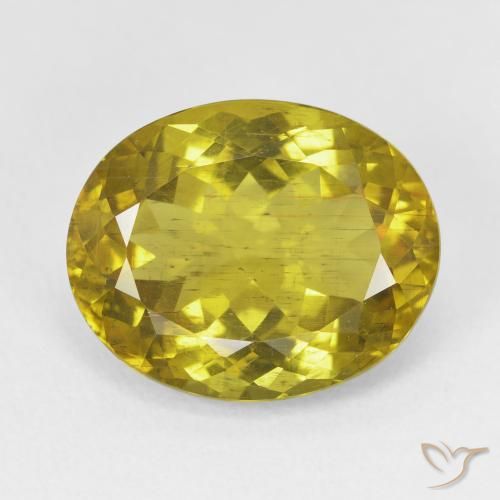 11.23ct Natürlicher Bräunliches Gelb Apatit, Oval, VS