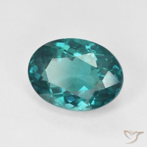 9,17 ctw natürlicher Vivid Greenish Blue Apatit, Oval, VVS-VS