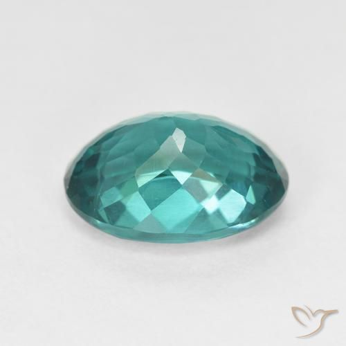 9,17 ctw natürlicher Vivid Greenish Blue Apatit, Oval, VVS-VS