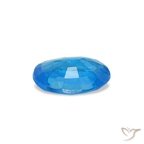 0,32 ctw natürlicher blauer Apatit, Oval Schliff, SI