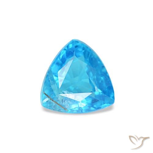 0,34 ctw natürlicher blauer Apatit, Trillion, SI
