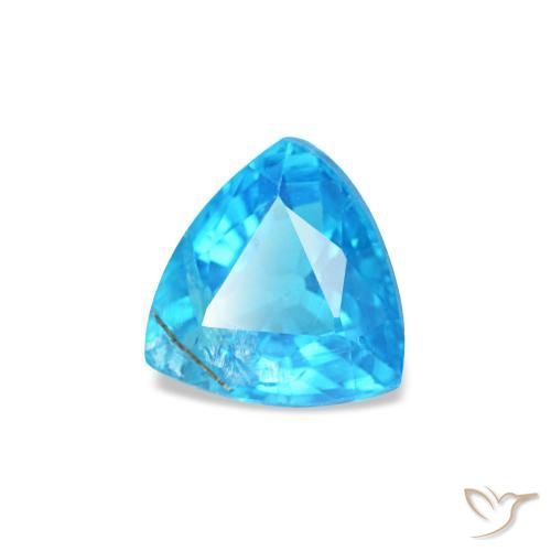 0,34 ctw natürlicher blauer Apatit, Trillion, SI