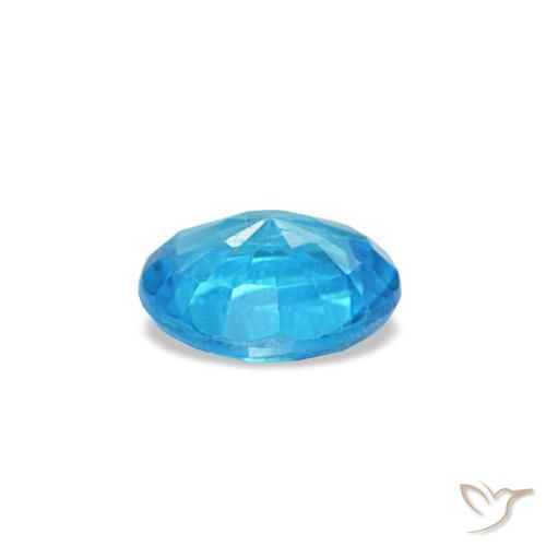 0,33 ctw natürlicher blauer Apatit, Rundschliff, SI