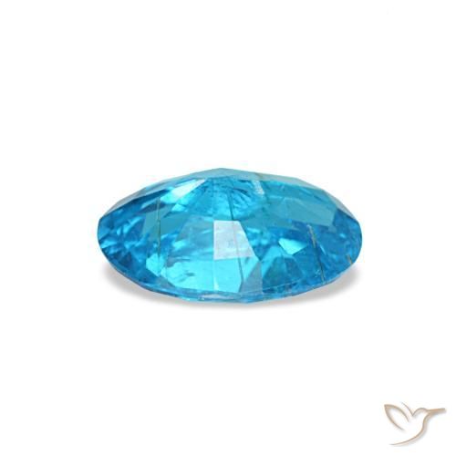 0,54 ctw natürlicher blauer Apatit, Oval Schliff, SI