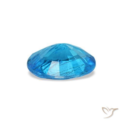0,44 ctw natürlicher blauer Apatit, Oval Schliff, SI