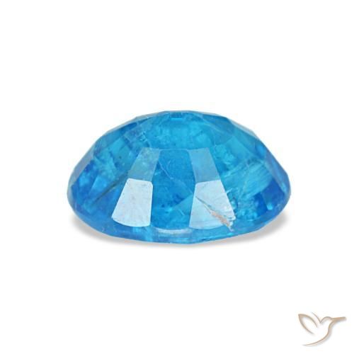 0,92 ctw natürlicher blauer Apatit, Oval Schliff, SI