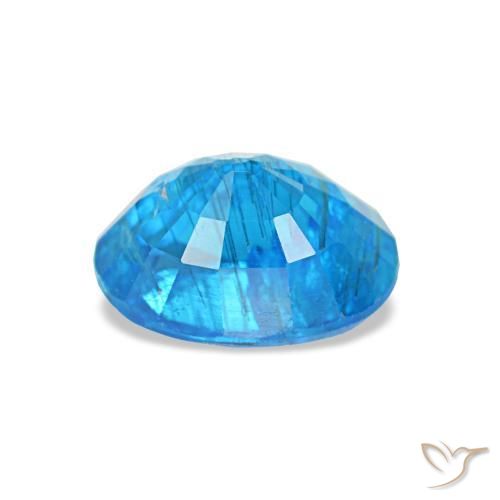 0,79 ctw natürlicher blauer Apatit, Oval Schliff, SI