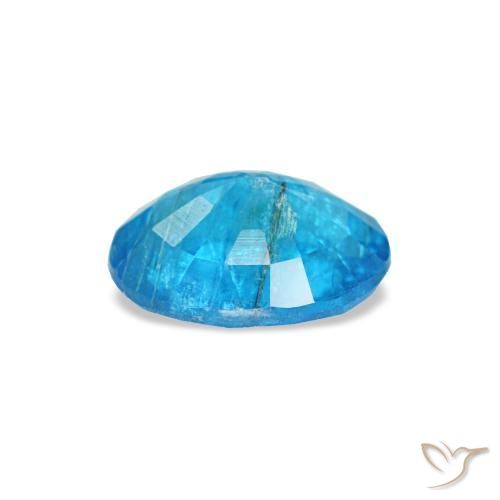 0,51 ctw natürlicher blauer Apatit, Oval Schliff, SI