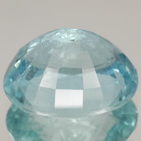 12,27 ctw natürlicher blauer Aquamarin, Oval Schliff, SI