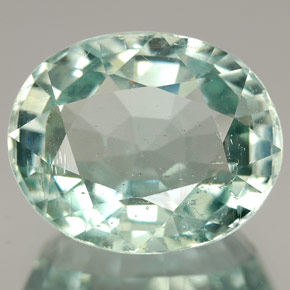 7,26 ctw natürlicher blauer Aquamarin, Oval Schliff, SI