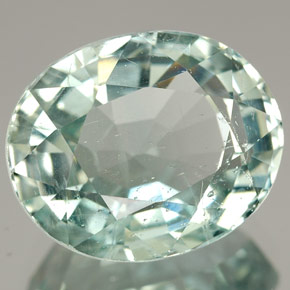 7,26 ctw natürlicher blauer Aquamarin, Oval Schliff, SI