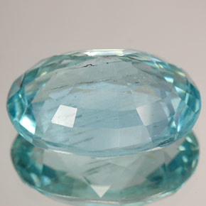 15,48 ctw natürlicher blauer Aquamarin, Oval Schliff, SI