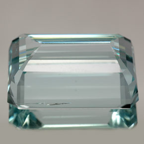 19,12 ctw natürlicher blauer Aquamarin, Smaragdschliff, VS