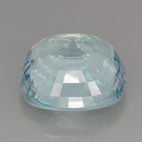 49,00 ctw natürlicher blauer Aquamarin, Kissenschliff, VS