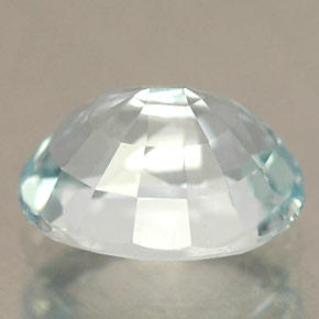 1,30 ctw natürlicher blauer Aquamarin, Oval Schliff, IF