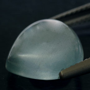 9,17 ctw natürlicher hellgrün-blau Aquamarin, Transparent, Transparent / Lichtdurchlässig