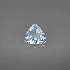 0,81 ctw natürlicher blauer Aquamarin, Trillion, VVS