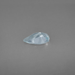 0,69 ctw natürlicher blauer Aquamarin, Birnenform, VVS