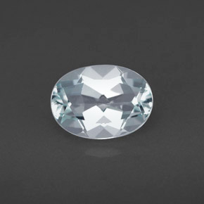 1,10 ctw natürlicher blauer Aquamarin, Oval Schliff, VVS-VS