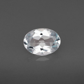 0,95 ctw natürlicher blauer Aquamarin, Oval Schliff, VVS-VS